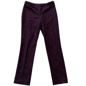 Etcetera Burgundy Lace Straight Leg Pant 2
